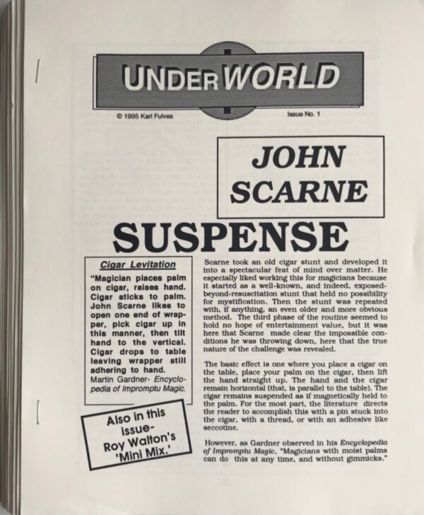 Karl Fulves – Underworld - Magic magazine Issue 08