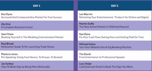 Ken Dyne - Entertainer Business Marketing Conference 2020 COMPLETE (12 hrs)
