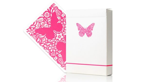 Butterfly Worker Marked Playing Cards (Pink) by Ondrej Psenicka