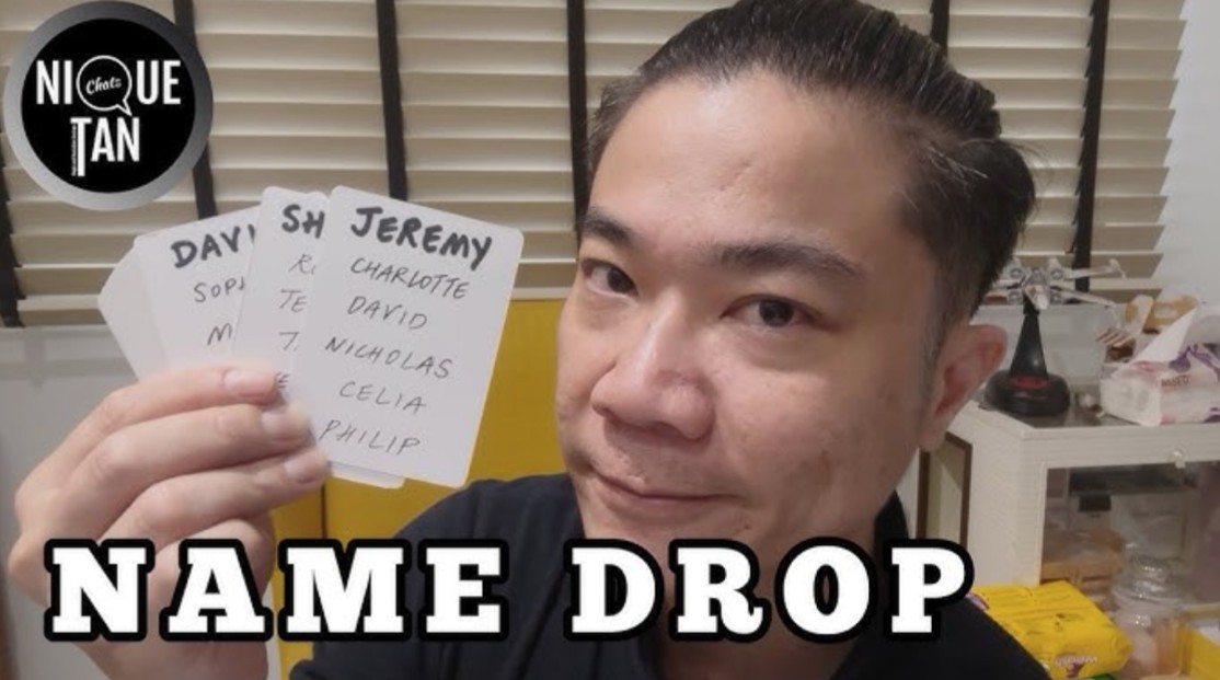 Name Drop by David Alnwick (Video+PDF).