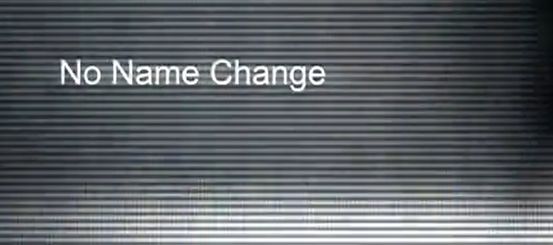 No Name Change by Valdemar Gestur