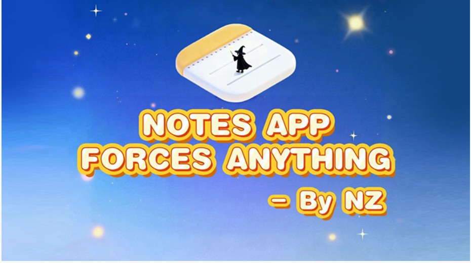Notes App Forces Anything by Richard Zeng and Bacon Magic.