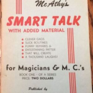 Smart Talk for Magicians and M.C.’s by George McAthy
